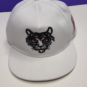 WHITE Tiger Embroidery Baseball Cap Snapback casual Fashion Hat